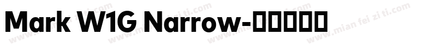 Mark W1G Narrow字体转换